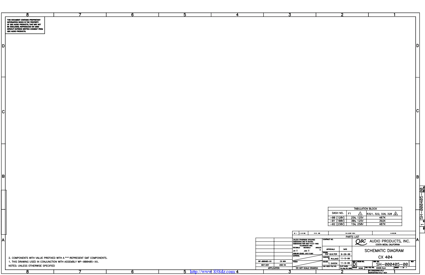 QSC CX404功放电路图